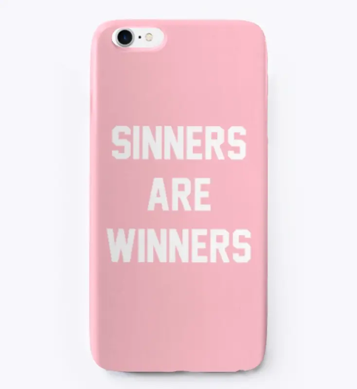 Sinners Are Winners iPhone Case.